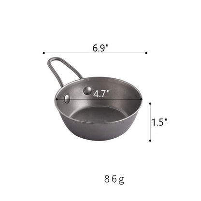 8 Oz. Stainless Steel Camping Bowl W/ Handle