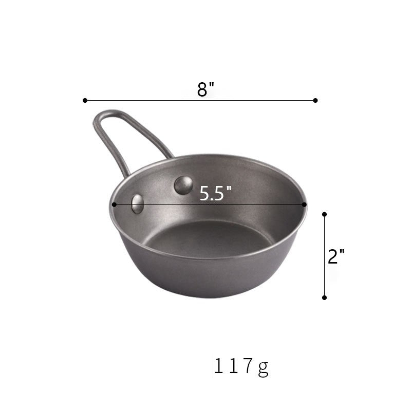 16 Oz. Stainless Steel Camping Bowl W/ Handle