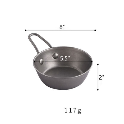 16 Oz. Stainless Steel Camping Bowl W/ Handle