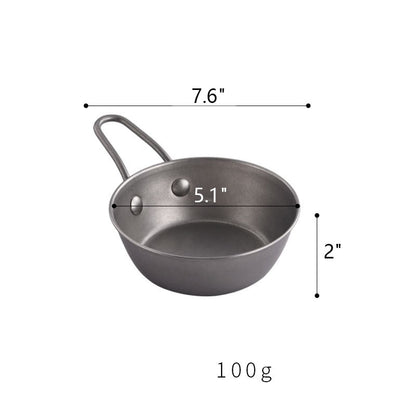 13 Oz. Stainless Steel Camping Bowl W/ Handle