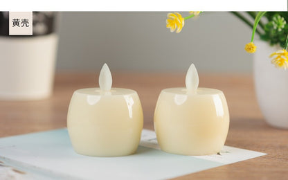 Mini Apple Electronic Candle W/ Flat Slit