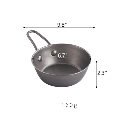 24 Oz. Large Capacity Stainless Steel Camping Bowl W/ Handle