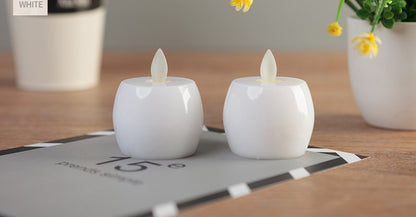 Mini Apple Electronic Candle W/ Flat Slit