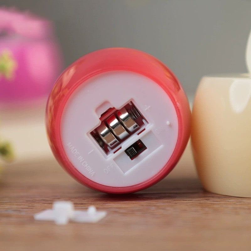 Mini Apple Electronic Candle W/ Flat Slit