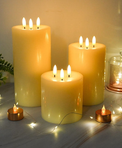 Electronic Candle Remote Control 3 Head 4 x 10"