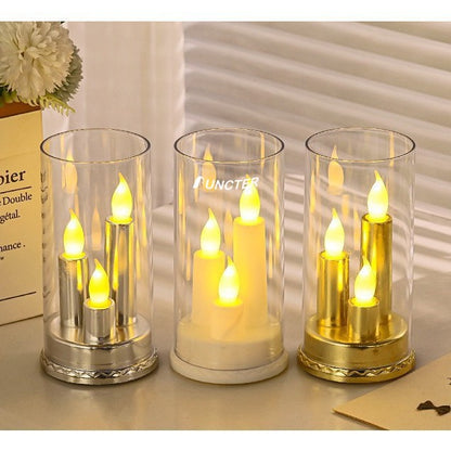 Electronic Candle Lamp Three-head