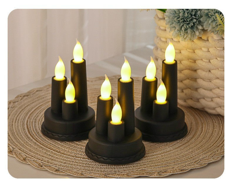 Electronic Candle Light Three-head