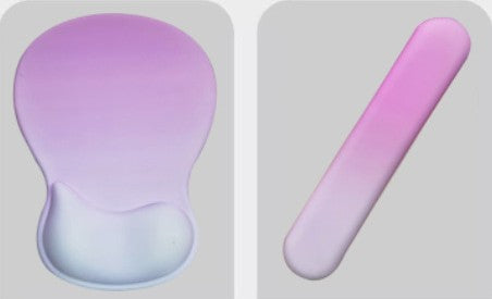 Gradient Silicone Typing Keyboard Hand Rest Pads Set