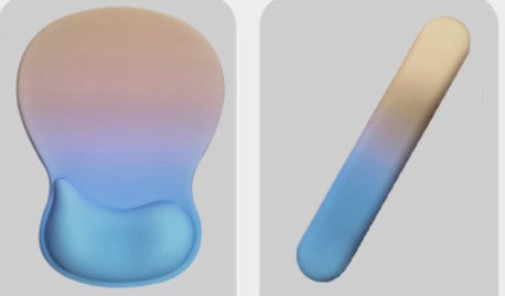 Gradient Silicone Typing Keyboard Hand Rest Pads Set