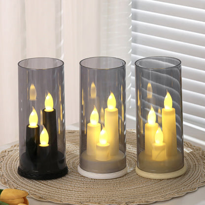 Electronic Candle Light Three-head