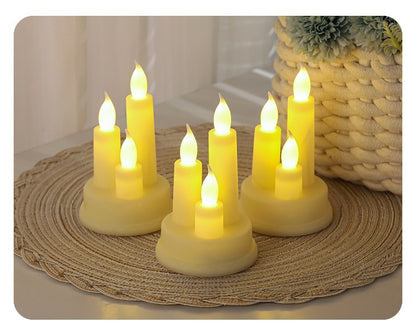 Electronic Candle Light Three-head