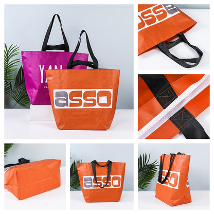 Custom Printed Non Woven Shopping Bags 21 x 16 x 8"