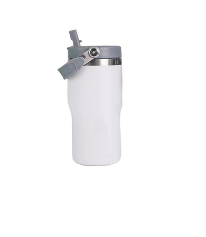 20Oz Stainless Steel Bottle with Carry Loop and Straw