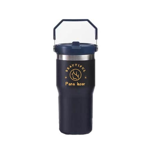 30Oz Stainless Steel Bottle with Carry Loop and Straw