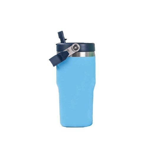 30Oz Stainless Steel Bottle with Carry Loop and Straw
