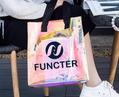 Iridescent Hologram PVC Tote Bag