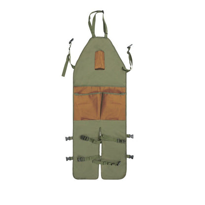 Gardening Apron Adjustable Legs Waterproof Apron with 6 Release Pockets