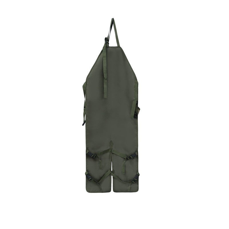 Gardening Apron Adjustable Legs Waterproof Apron with 6 Release Pockets