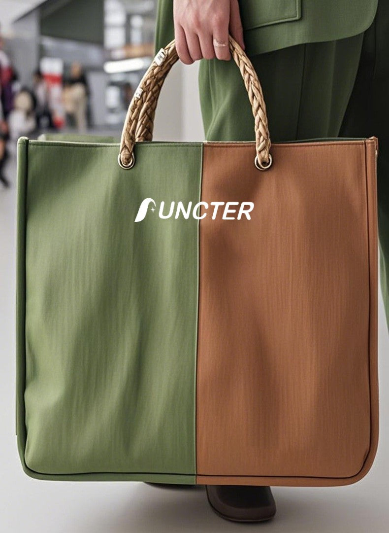 Two Tone Canvas Tote
