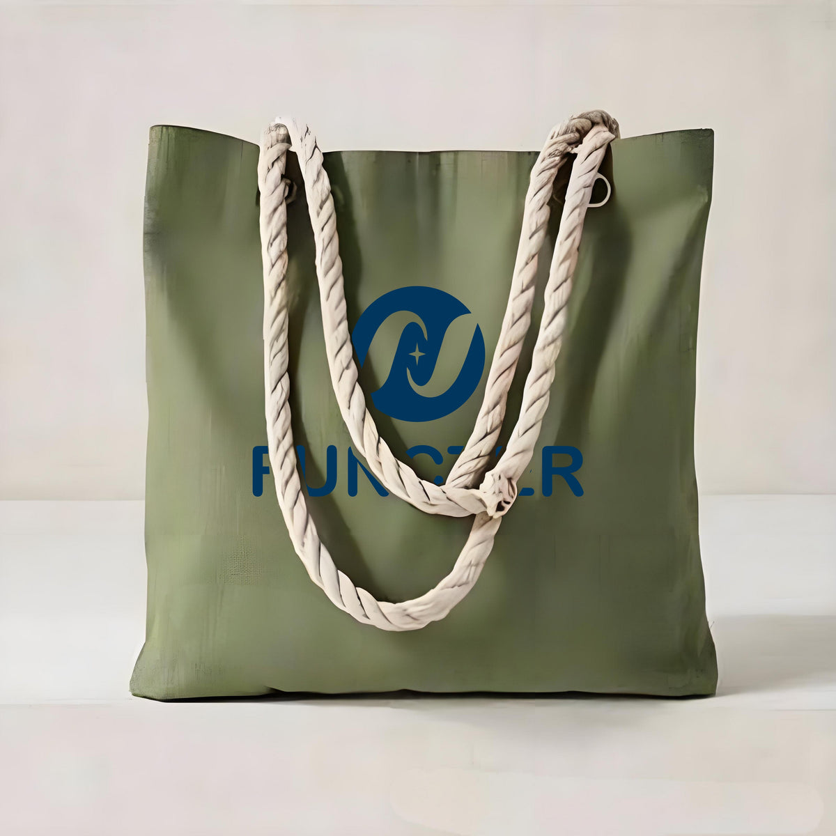 Green Canvas Tote