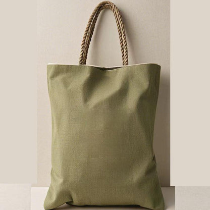 Green Canvas Tote