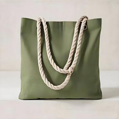Green Canvas Tote