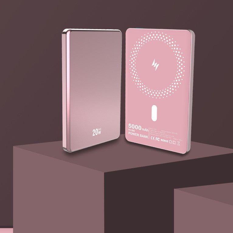 5000mAh Magnetic Wireless Power Bank Input/Output Fast Charging Power Bank