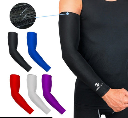 1 Pair Custom Sun Protection Cooling Arm Sleeves For Running