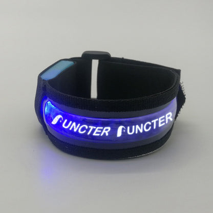 Battery-Powered LED Glow Wristband W/ PVC Coating