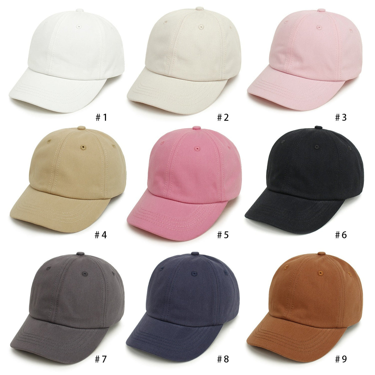 Custom Cotton Twill Baseball Cap Baseball Hat Summer Outdoor Cap For Kids(2-5 Years)