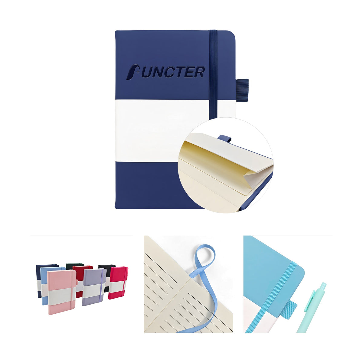 A6 Lined Notebook W/ Pen Sleeve