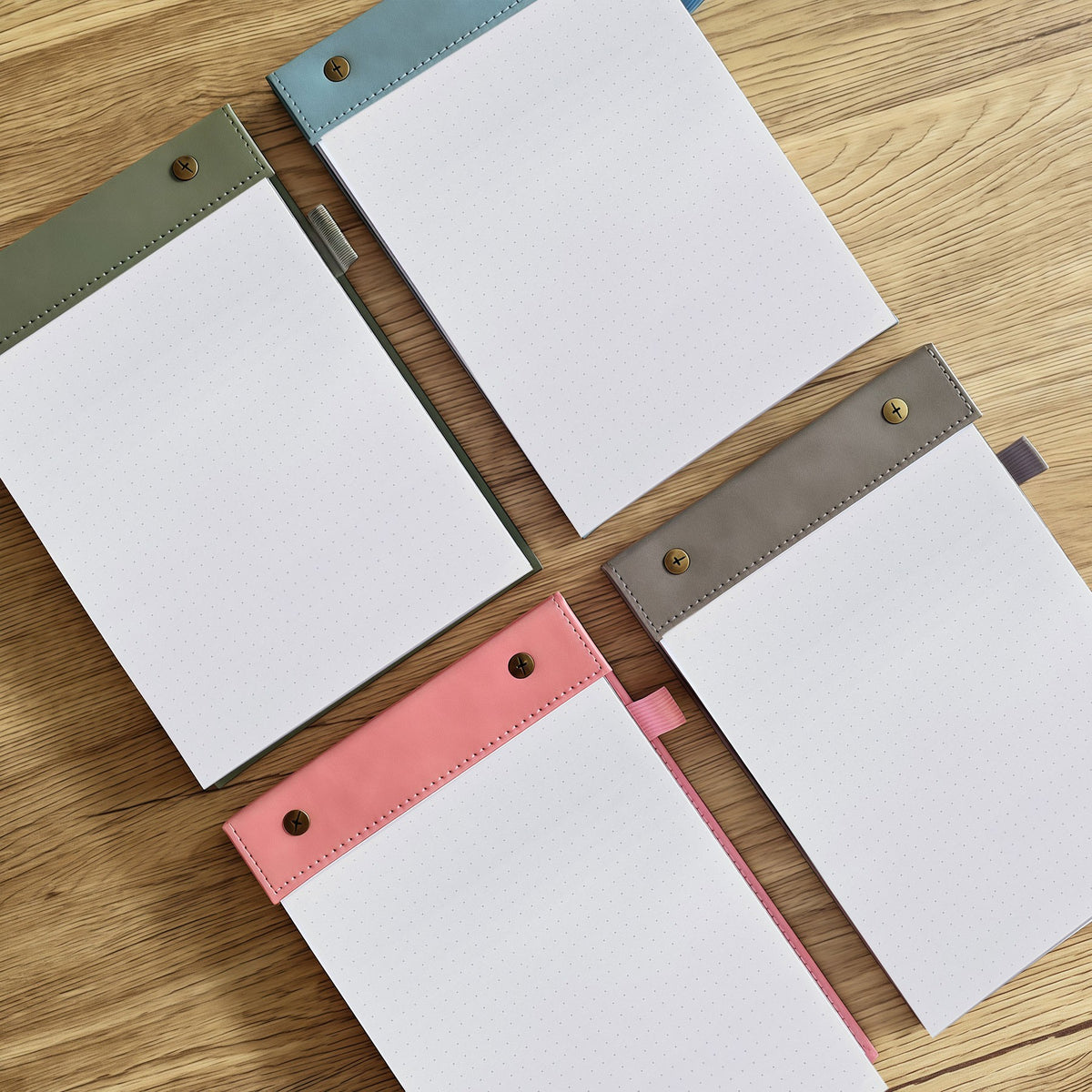 A5 Notepad Dotted Pages W/ Pen Sleeve
