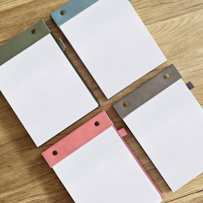 A5 Notepad Blank Pages W/Pen Sleeve