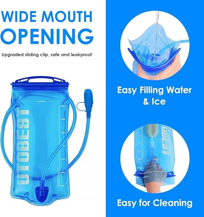 2L Water Bladder Hydration Bladder For Hiking Backpack