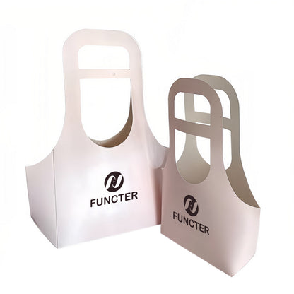 Custom Kraft Bouquet Gift Tote Bag W/ Handle 3 x 6 x 13"