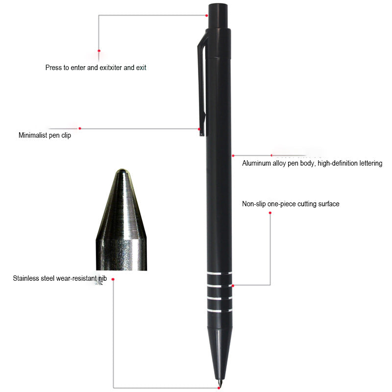 Metal Ring Click Ballpoint Pen