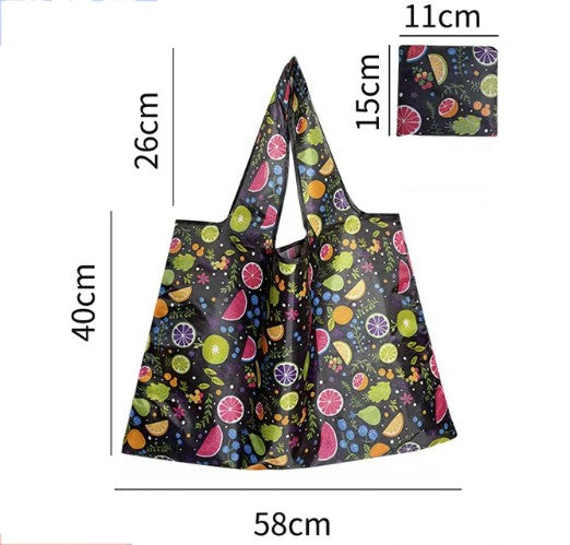 Full Customized Oxfod Foldable Shopping Bag Lightweight Waterproof Shoulder Storage Bag