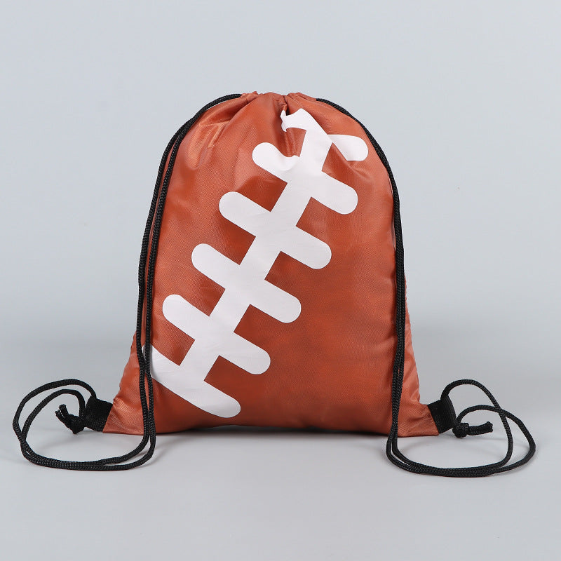 Sublimation Custom Rugby Drawstring Backpack For Children