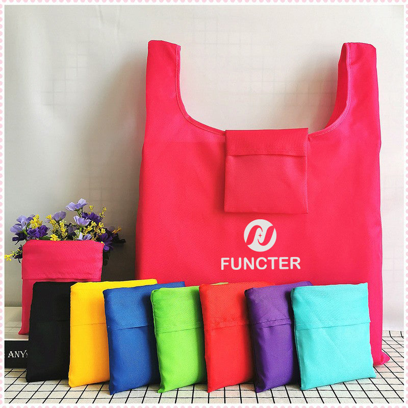 Oxfod Foldable Shopping Bag Lightweight Waterproof Shoulder Storage Bag