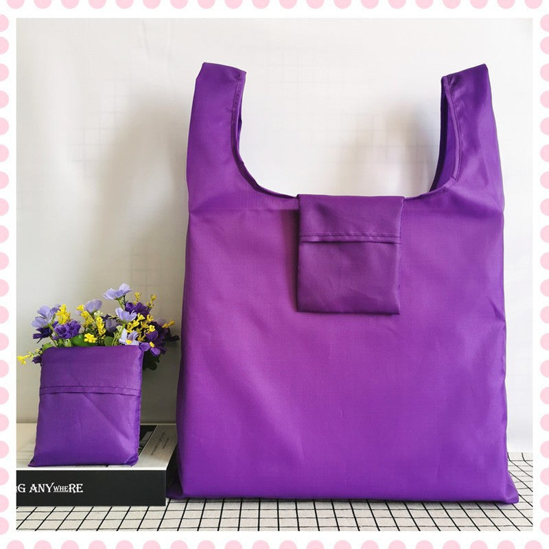 Oxfod Foldable Shopping Bag Lightweight Waterproof Shoulder Storage Bag
