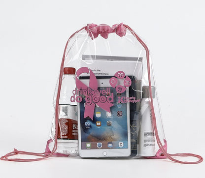 PVC Clear Drawstring Bag
