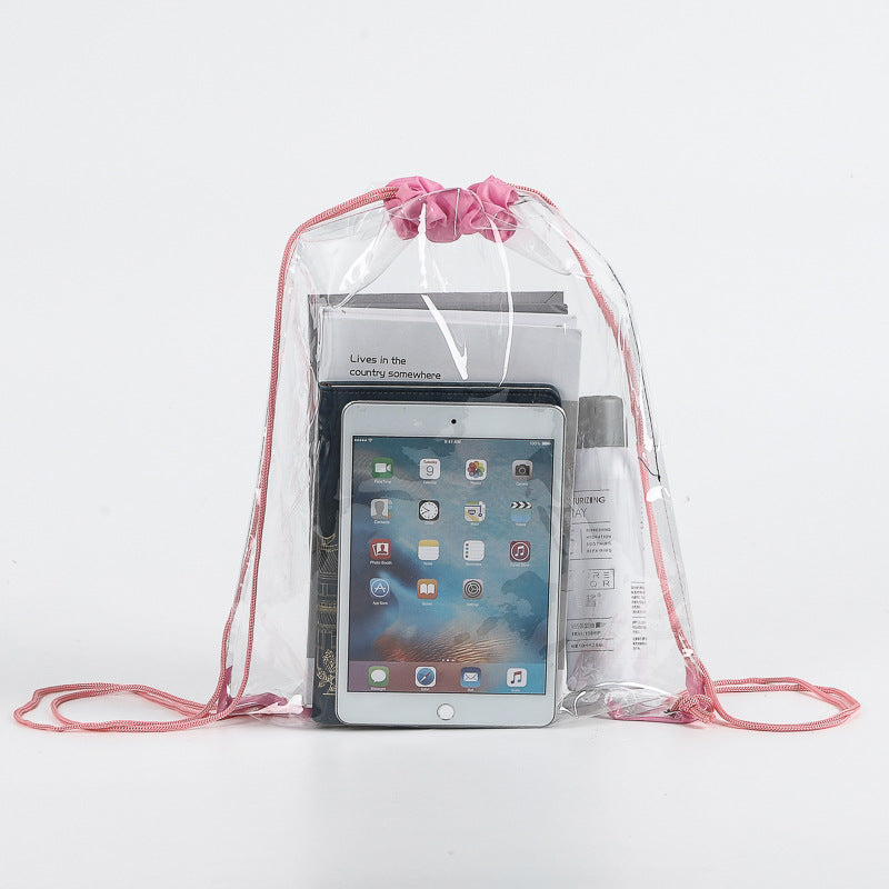 PVC Clear Drawstring Bag