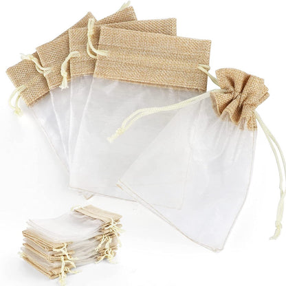 Faux Hemp Organza Storage Bag
