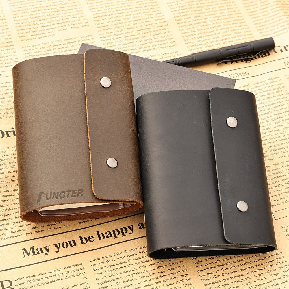 A7 Leather 6 Rings Binder Notebook