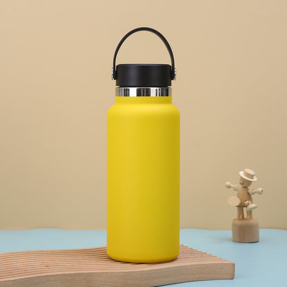 Car Tumbler Insulated Stainless Steel Water Bottle W/ Handle 32 oz.