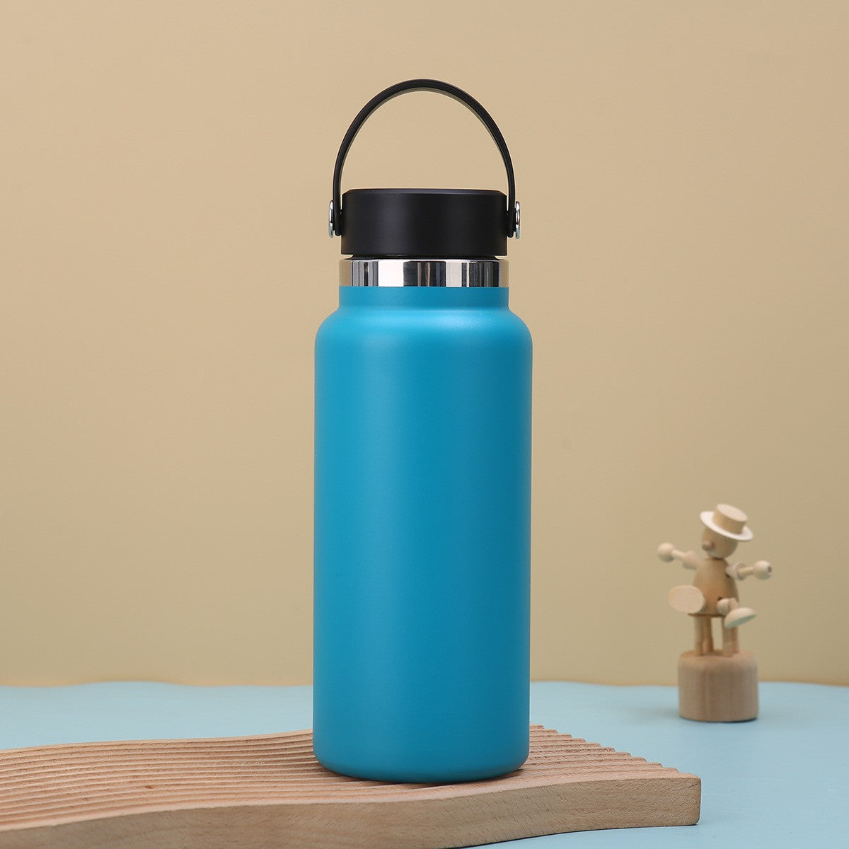 Car Tumbler Insulated Stainless Steel Water Bottle W/ Handle 32 oz.