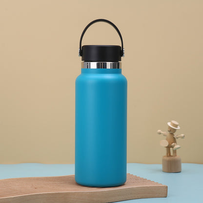 Car Tumbler Insulated Stainless Steel Water Bottle W/ Handle 32 oz.