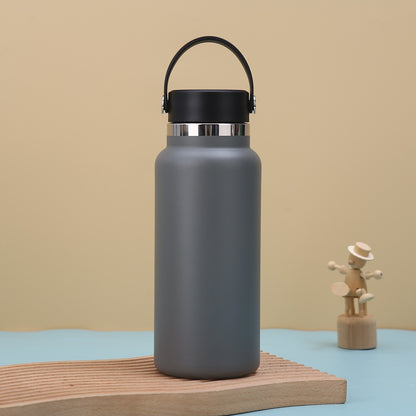 Car Tumbler Insulated Stainless Steel Water Bottle W/ Handle 32 oz.