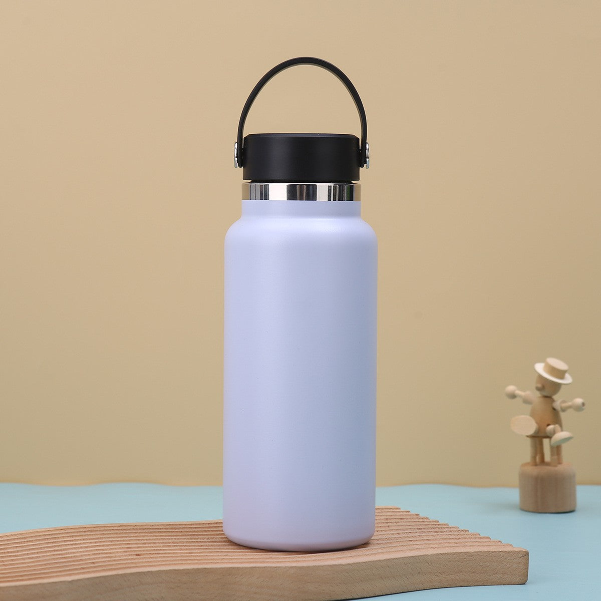 Car Tumbler Insulated Stainless Steel Water Bottle W/ Handle 32 oz.