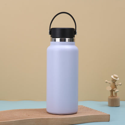 Car Tumbler Insulated Stainless Steel Water Bottle W/ Handle 32 oz.